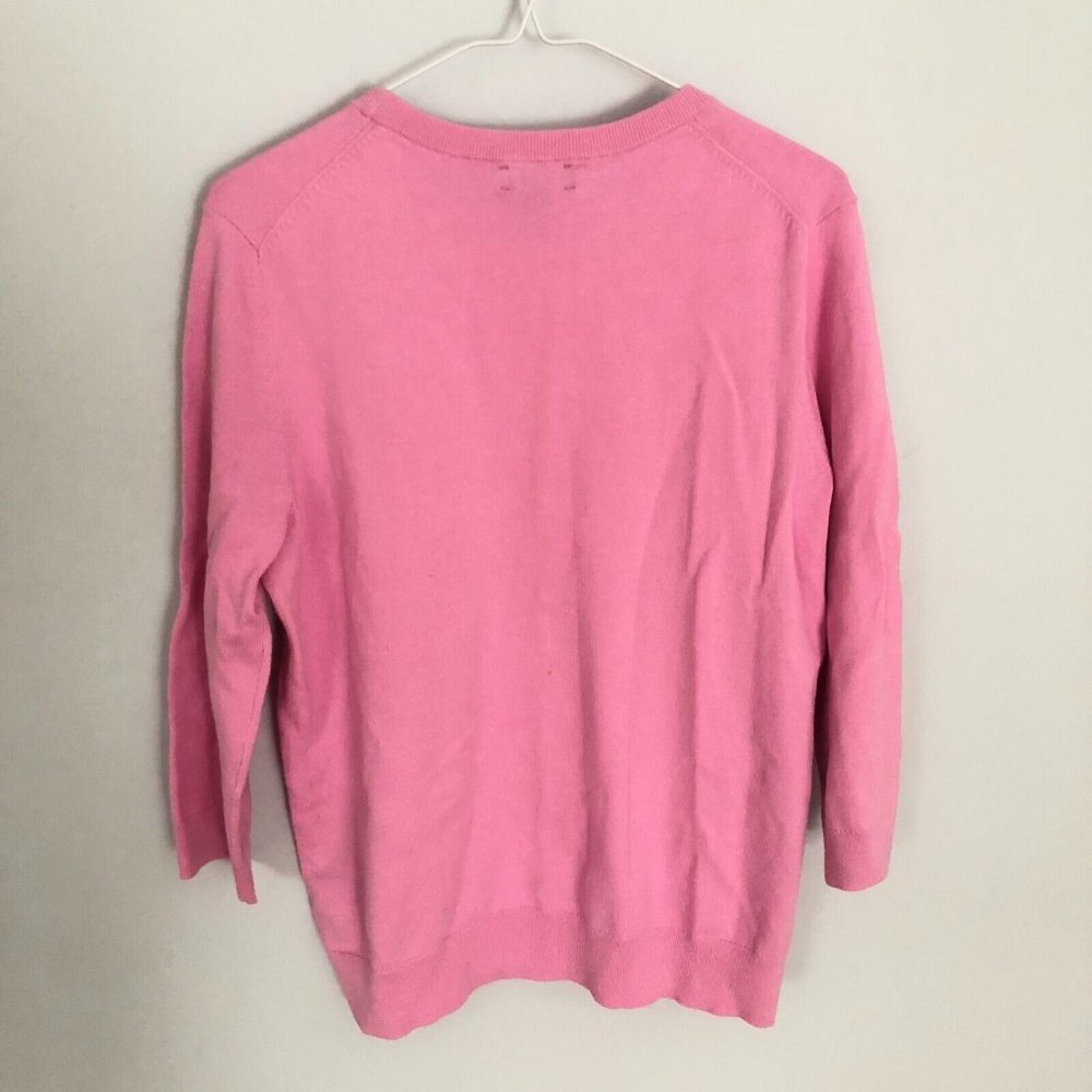 🎆 Lord & Taylor Pullover Women's L Rose Quartz Crew Neck Knit Sweater NWT - Picture 3 of 4